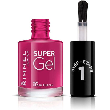 Rimmel London Supergel Kate Nail Lacquer 025 Urban Purple 12ml