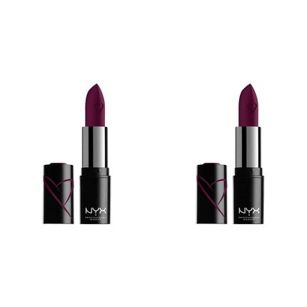 NYX PROFESSIONAL MAKEUP Shout Loud Satin Lipstick Infused With Shea Butter - Into The Night Deep Grape