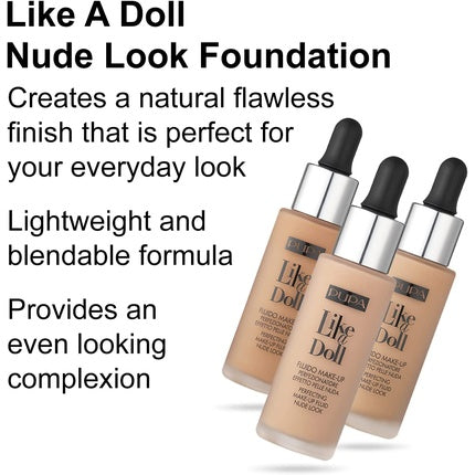 PUPA Milano Like A Doll Perfecting Make-Up Fluid 30ml Beige