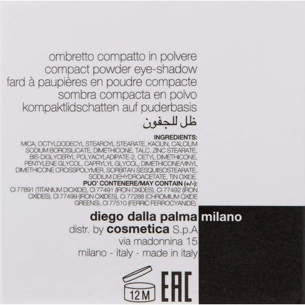 Diego Dalla Palma Satin Pear Eyeshadow Deep Brown 0.1 Ounce