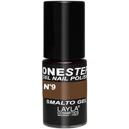 LAYLA COSMETICS One Step Gel Nail Polish Dark Brown Sugar Number 9
