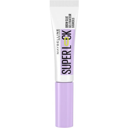 Maybelline New York Superlock Brow Glue Transparent Brow Fixing Gel with Sculpting Brush Extreme 24H Hold No Shedding Non-Sticky Finish