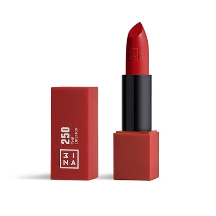 3ina The Lipstick Outstanding Shade Selection Matte and Shiny Finishes 0.16oz 250 Dark Pink Red