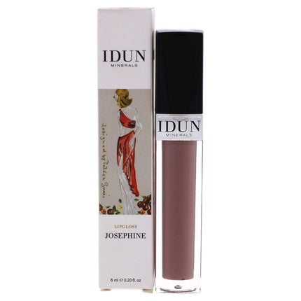 IDUN Minerals Lip Gloss Soft Creamy Formula for Velvet Soft Shiny Pout Intense Vitamin E Hydration for Dry Chapped Lips Non-Sticky Long Lasting Pigment 006 Josephine 0.27 oz Brownish Pink