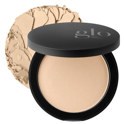 Glo Skin Beauty Pressed Base Powder Foundation Makeup Natural Light - Flawless Coverage for a Radiant Natural Second-Skin Finish