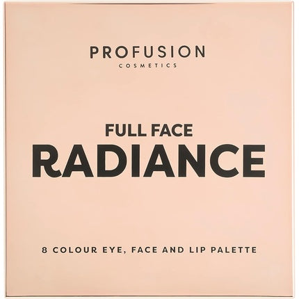 Profusion Cosmetics Full Face Palette Radiance 8 Shade Eye, Face &amp; Lip Palette