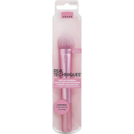 Real Techniques Light Layer Highlighter Makeup Brush for Cream and Powder Highlighter