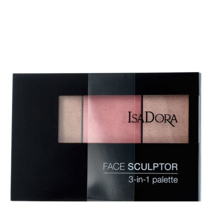 IsaDora Face Sculptor 3-in-1 Palette 62 Cool Pink 12g