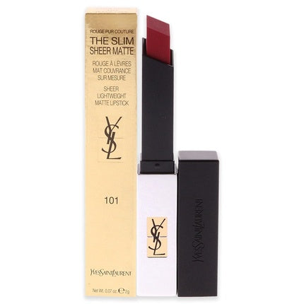 Yves Saint Laurent Rouge Pur Couture The Slim Sheer Matte Lipstick 101 Rouge Women 0.07oz