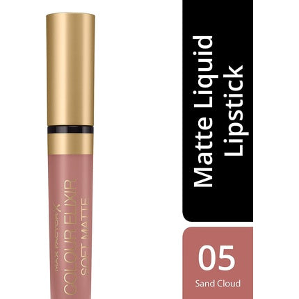 Max Factor Colour Elixir Soft Matte Liquid Lipstick 005 Sand Cloud 4ml