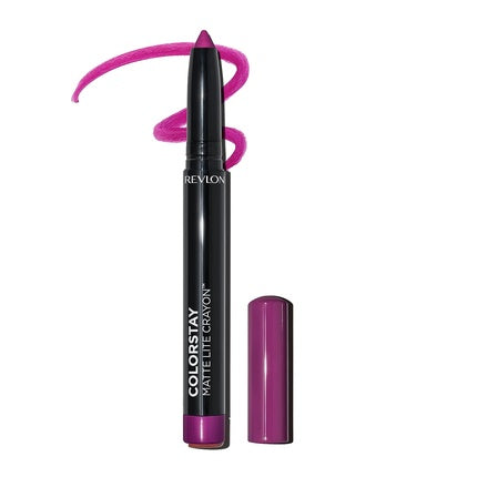 Revlon ColorStay Matte Lite Crayon Lipstick with Built-in Sharpener Smudgeproof Water-Resistant Non-Drying Lipcolor 005 Sky High