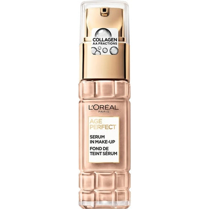 L'Oréal Paris Serum in Makeup for Mature Skin Liquid Foundation with SPF 24 Age Perfect 160 Rose Beige 30ml