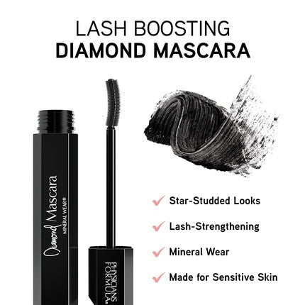 Physicians Formula Mineral Wear Diamond Mascara with Diamond Dust for Lash Strengthening Effect