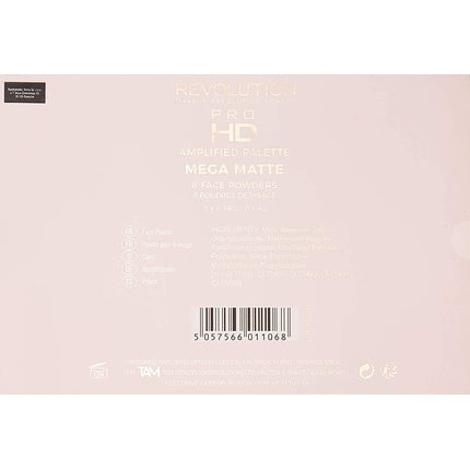 Makeup Revolution Pro HD Mega Matte Makeup Palette