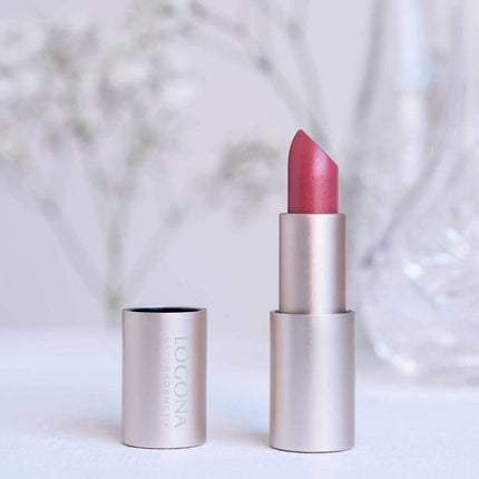 LOGONA Naturkosmetik Lipstick No. 02 Blossom Moisturizing Lipstick with Natural Colors and Organic Ingredients 4ml
