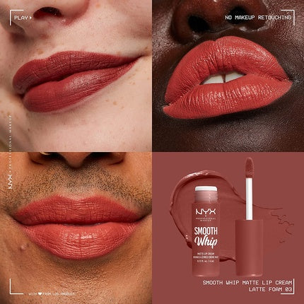 NYX Professional Makeup Smooth Whip Matte Lipstick 03 Latte Foam 4ml
