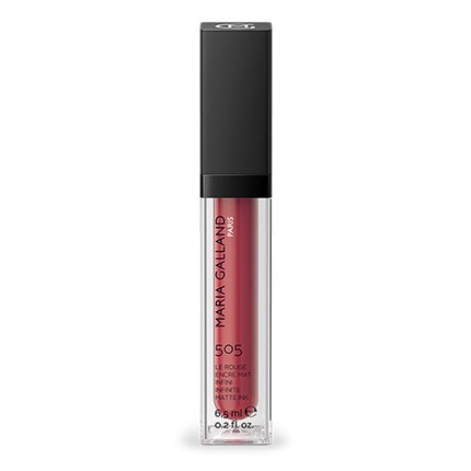 Maria Galland 505 Matte Ink Red Infinity No. 30 (Coral Velours) 6.5ml Lip Gloss Anti-Aging Moisturizer with Matte Effect