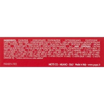 Pupa Milano I'M Pure Colour Lipstick Absolute Shine 3.5g Cherry
