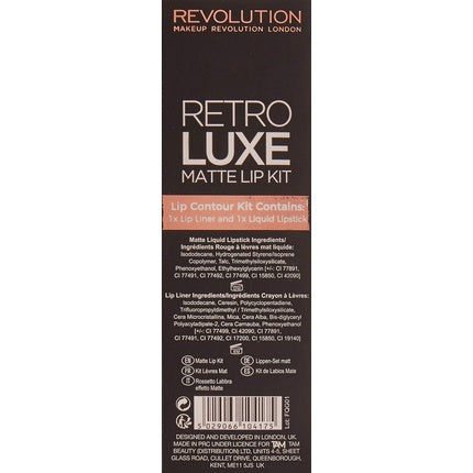 Makeup Revolution Retro Luxe Matte Lip Kit Grandee