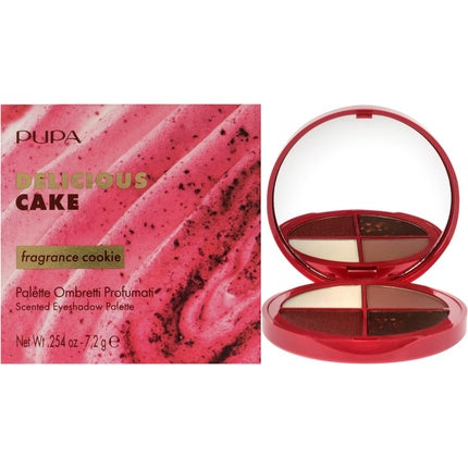 Pupa Milano Delicious Cake 002 Cherry Chocolate Cake for Women 0.254 oz Eye Shadow