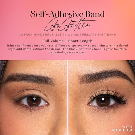 Lilly Lashes 3D Self Adhesive Eyelashes No Lash Glue Needed