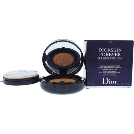 DIOR New Diorskin Forever Perfect Cushion Perfect Fresh Makeup 16hr Luminous Matte Finish Pore-Refining Effect 040 Honey Beige