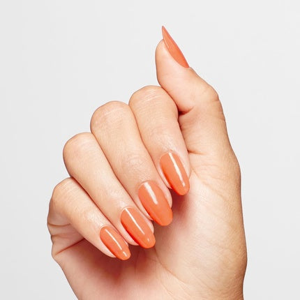 OPI Infinite Shine Long-Wear Dark Crème Finish Opaque Coral Nail Polish 0.5 fl oz