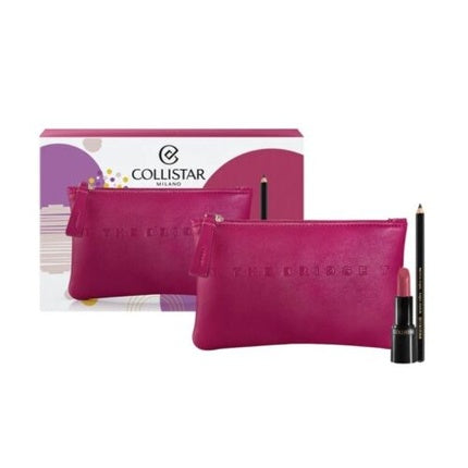 COLLISTAR Pure Lipstick Black Kajal Pencil Beauty Bag The Bridge Gift Set