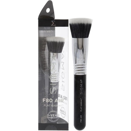 Sigma F82 Round Kabuki Foundation Brush - Makeup Brush for Powder Foundation - Flawless Application - Vegan Hypoallergenic Synthetic Makeup Brush