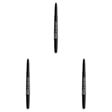 NYX PROFESSIONAL MAKEUP Sculpt and Highlight Brow Contour Eyebrow Pencil Auburn Soft Pink 1 Count