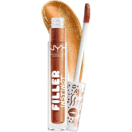 Nyx Professional Makeup Filler Instinct Plumping Lip Gloss 2.5ml Copper Gold