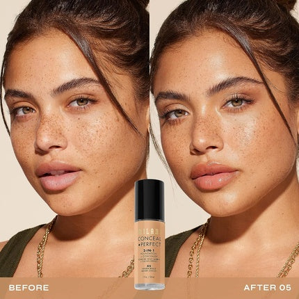 MILANI Conceal + Perfect 2-In-1 Foundation + Concealer Warm Beige 30ml