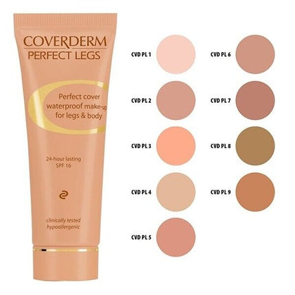 Coverderm Perfect Legs Waterproof Makeup for Legs and Body SPF 16