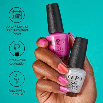 OPI Nail Lacquer Pink Shades with Up to 7 Days of Wear - Long-lasting and Chip-resistant