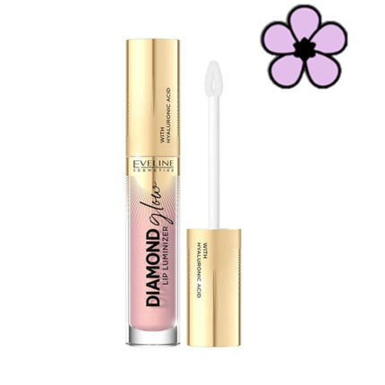 Eveline Diamond Glow Lip Luminizer Lip Gloss 03 Caramel Ice Cream 4.5ml