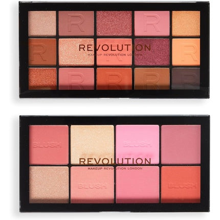 Revolution Pink Moments Face & Eye Gift Set 2 Ultimate Eyeshadow & Blush Palettes