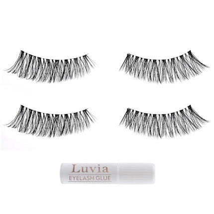 Luvia Cosmetics Vegan Lashes Duo Aurora Artificial Eyelashes Natural Look with Eyelash Glue