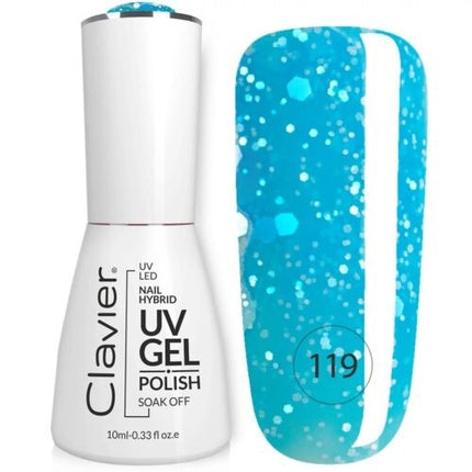 Luxury Hybrid Nail Polish with Holographic Particles 119 Cooler Bl