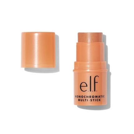 elf Monochromatic Multi Stick Luxuriously Creamy Blendable Color for Eyes Lips Cheeks Glowing Mango 0.155 Oz (4.4g)