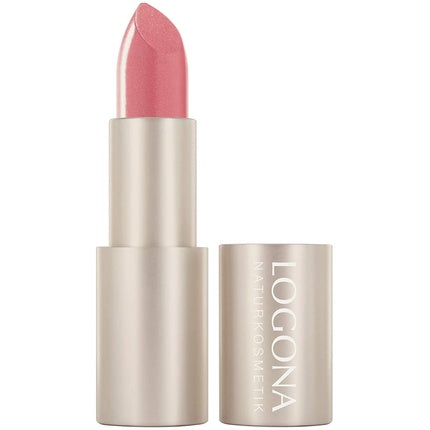 LOGONA Naturkosmetik Lipstick No. 02 Blossom Moisturizing Lipstick with Natural Colors and Organic Ingredients 4ml