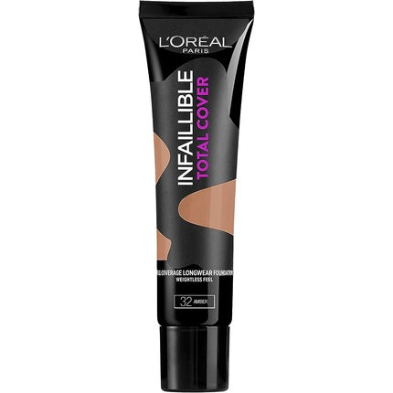 L'Oreal Infallible Total Cover Foundation - 32 Amber 35g