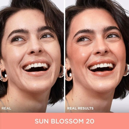 IT Cosmetics Glow with Confidence Sun Cream Blush Blendable Buildable Blush Bronzer Pop Sun-Blushed Color 0.63oz Light Medium 20 Sun Blossom