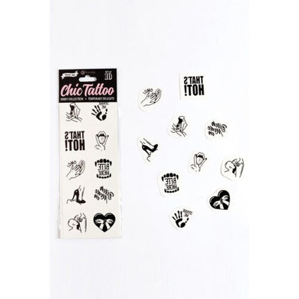 Kinky Collection Temporary Naughty Tattoos - Pack of 10