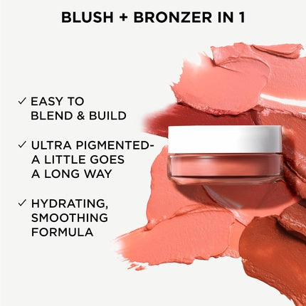 IT Cosmetics Glow with Confidence Sun Cream Blush Blendable Buildable Blush Bronzer Pop Sun-Blushed Color 0.63oz Medium Tan 30 Sun Warmth
