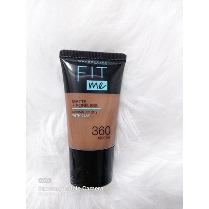 New Maybelline Fit Me Matte & Poreless with Clay Foundation 18ml 360 Mocha