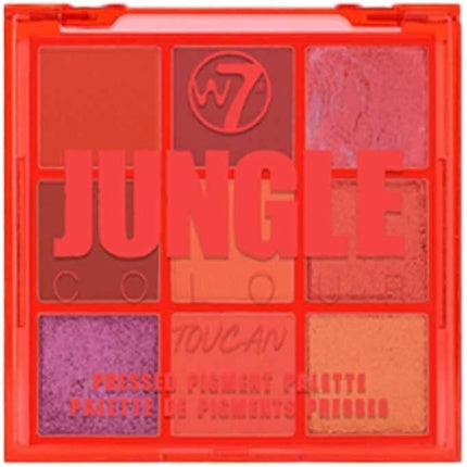W7 Jungle Colour Pressed Pigment Eyeshadow Palette - Toucan
