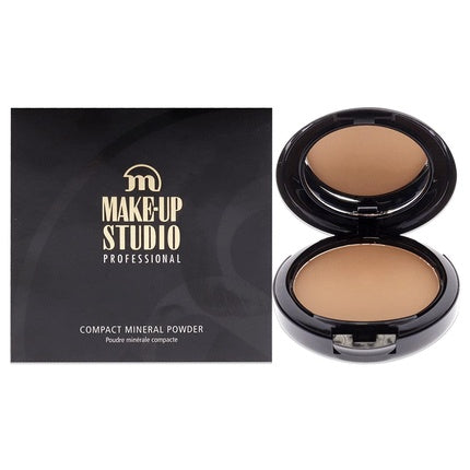 Make-Up Studio Professional Compact Mineral Face Powder Foundation Cinnamon 0.32 Oz with Mirror and Sponge