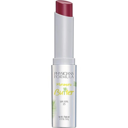 Physicians Formula Murumuru Butter Lip Cream Creamy Lipstick with Moisturizing Butter Blend Essential Fatty Acids and SPF 15 Mauvin To Brazil