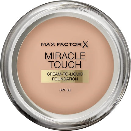 Max Factor Miracle Touch Skin Perfecting Foundation Spf30 045 Warm Almond 11.5ml