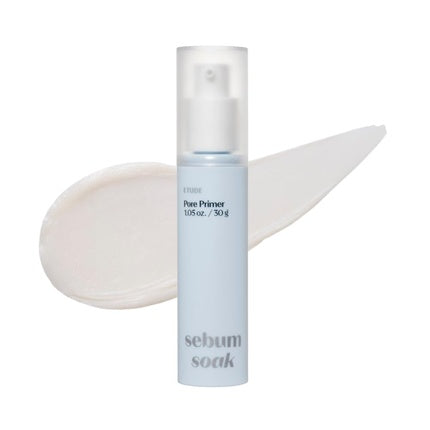 ETUDE Sebum Soak Pore Primer 30ml 23AD Long-Lasting Makeup Base with Sebum Control Effect and Matte Finish Great Pore Coverage Kbeauty 1.05 Fl Oz